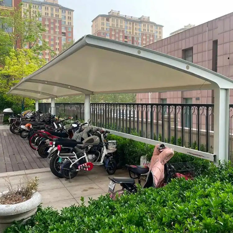 汉川市膜结构电动车棚